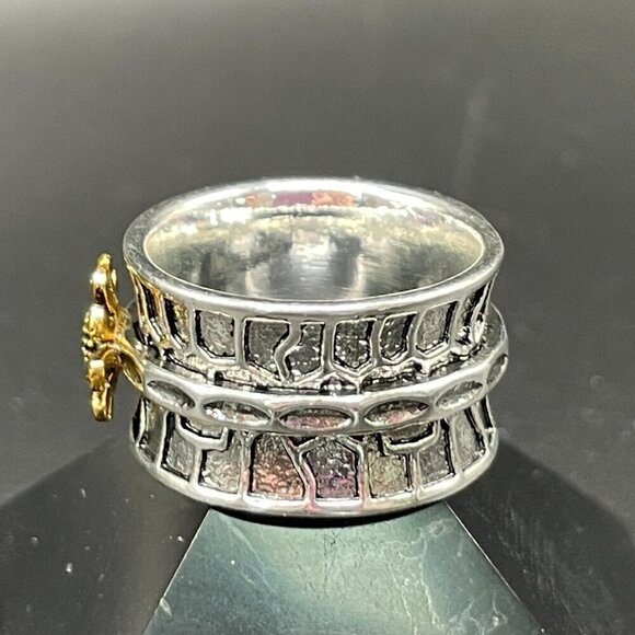 Sunflower / Daisy / Flower Boho Two Tone Ring #1355 - Picture 5 of 12